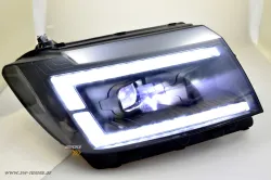 SW-DRLTube Voll LED Scheinwerfer passend für VW Crafter II Typ SY SZ / MAN TGE 17-22 LED TFL Lightbar black Upgrade