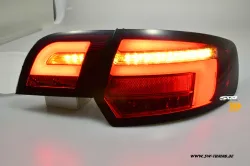 SW-Celi LED Rückleuchten für Audi A3 8PA 03-08 Sportback Lightbar LED Wischblinker red/smoke