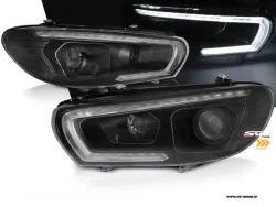SW-DRLTube Scheinwerfer VW Scirocco III Typ 13 Facelift 15-17 LED-TFL LED Wischblinker black