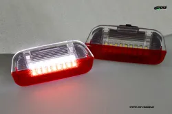 SW-Light LED Türbeleuchtung Ausstiegsbeleuchtung für Cayenne II 958 10-14 rot/weiss (2stk)