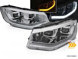 SW-DRL-Tube Scheinwerfer VW Caddy V SB 20-24 LED TFL / Wischblinker chrome