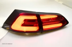 SWCeli LED taillights suitable for VW Golf 7 Variant estate 13-17 red smoke LED wiping indicators