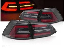 SWCeli LED taillights suitable for Golf 7 Variant estate 13-17 Black RED-Lightbar LED wiping indicators